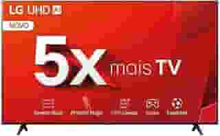 Smart TV LG 55' 55UT801C0SA 4K UHD Bluetooth 2 USB 3 HDMI Wi-fi Thinq AI Assistência Alexa Design Ultrafino Controle Smart Magic Webos 24