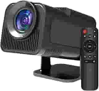 Projetor Portatil Mini 5g Wifi 6 Bluetooth 5.0 Android 11 HY320 Projetor 4K 1080 Full HD Suporte 12000 Lumens Para Celular LED Auto Correção Horizontal 180° Linha Premium