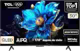Smart TV TCL 50 Polegadas QLED 4K P7K WiFi Bluetooth Google TV HDR10+ Dolby Atmos Dolby Vision 50P7K