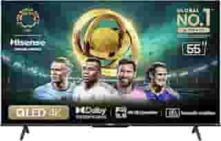 Hisense Smart TV UHD 4K QLED 55' Polegadas 55Q6N Google TV com HDR10+, Dolby Atmos, Sports Mode, Game Mode Plus e Compatível com Alexa