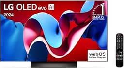 Smart TV 4K 65' LG OLED evo OLED65C4 Processador α9 Ger7 AI Painel 144Hz Intensificador de Brilho Design Ultra Slim Dolby Vision Dolby Atmos