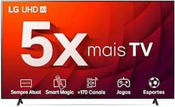Smart TV 55' 4K LG UHD ThinQ AI 55UR8750PSA HDR Bluetooth Alexa Google Assistente Airplay2 3 HDMI