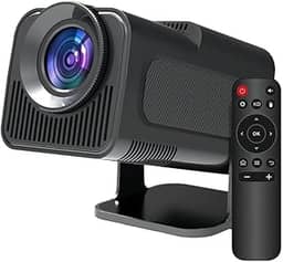 Projetor Portatil Mini 5g Wifi 6 Bluetooth 5.0 Android 11 HY320 Projetor 4K 1080 Full HD Suporte 12000 Lumens Para Celular LED Auto Correção Horizontal 180° Linha Premium