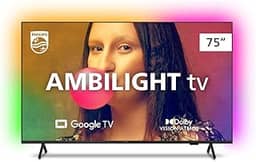 PHILIPS, Smart TV, Ambilight 75' 4K, 75PUG7908/78, Google TV, Comando de Voz, HDR, Dolby, VRR, ALLM