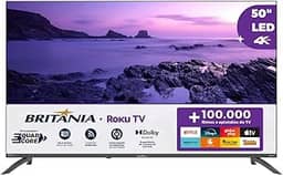 TV Smart TV 50' Britânia Roku TV LED Dolby Audio BTV50VA4REGB