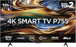 Smart TV TCL 65 Polegadas LED 4K P755 WiFi Bluetooth Google TV HDR10+ Dolby Atmos Vision 65P755