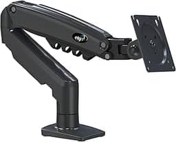 Suporte Articulado de Mesa, Pistão a Gás, Design Compacto e Retrátil, Ergonômico, Monitores 17'' a 35'', 2kg a 9kg, Preto, F80N, ELG