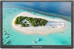 TV Digital Monitor Portátil LED HD 15,4' Portabilidade Multifuncional para Filmes Jogos e Viagens